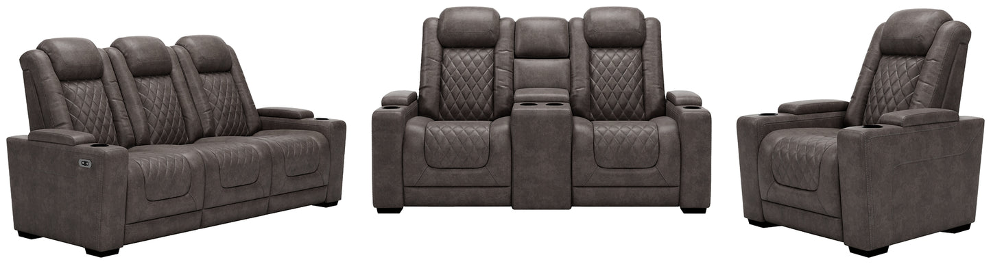 HyllMont Power Reclining Sofa, Loveseat and Recliner