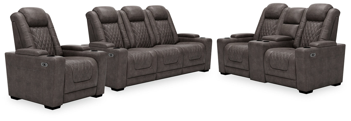 HyllMont Power Reclining Sofa, Loveseat and Recliner