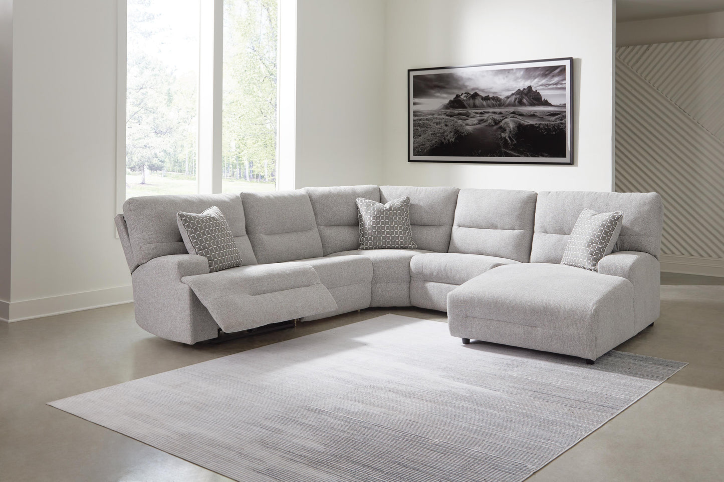 Acklen Place 5-Piece Power Reclining Sectional with Chaise