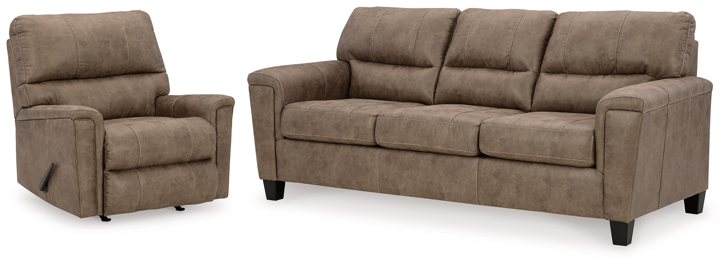 Navi Sofa and Recliner — 2-Piece Set Signature Design by Ashley® Living Room