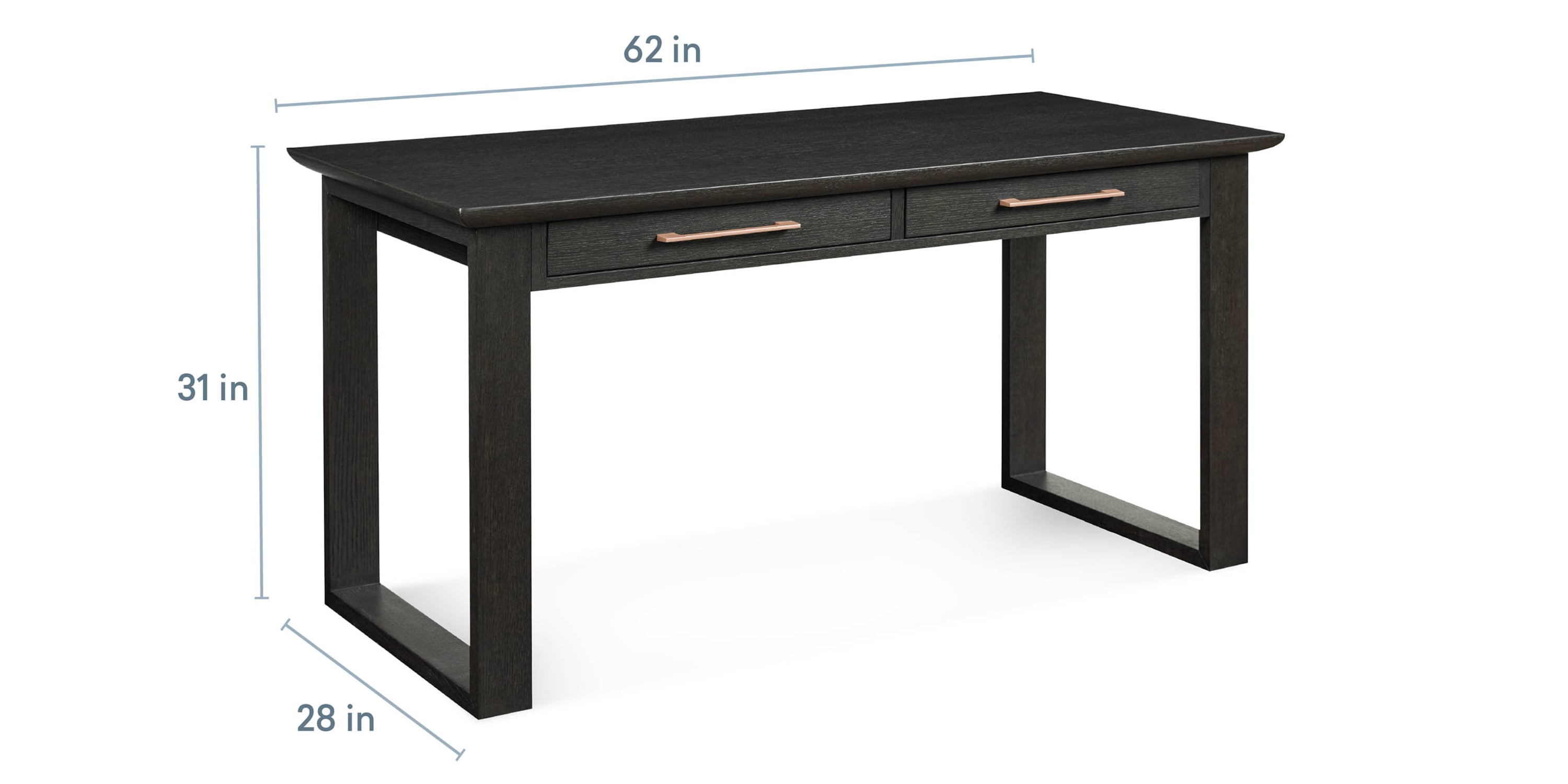 HomeWork Writing Desk with Drawers Bassett