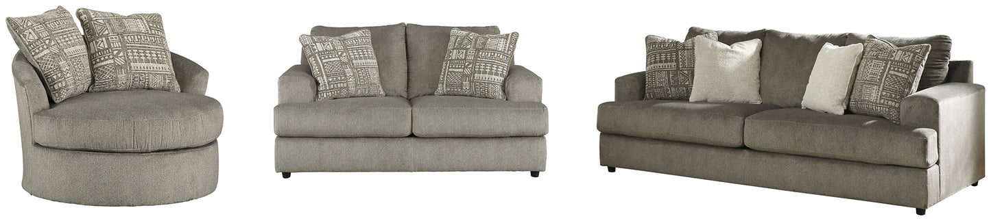 Soletren Sofa, Loveseat and Accent Chair