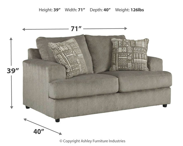 Soletren Sofa, Loveseat and Accent Chair