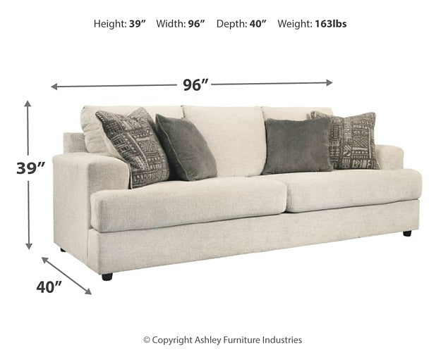 Soletren Sofa, Loveseat, Oversized Chair and Ottoman