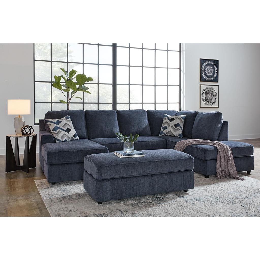 Albar Place Sectional and Ottoman — The Full Cobalt Corner Signature Design by Ashley® Uncategorized