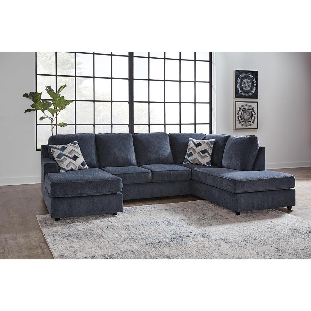 Albar Place Sectional and Ottoman — The Full Cobalt Corner Signature Design by Ashley® Uncategorized