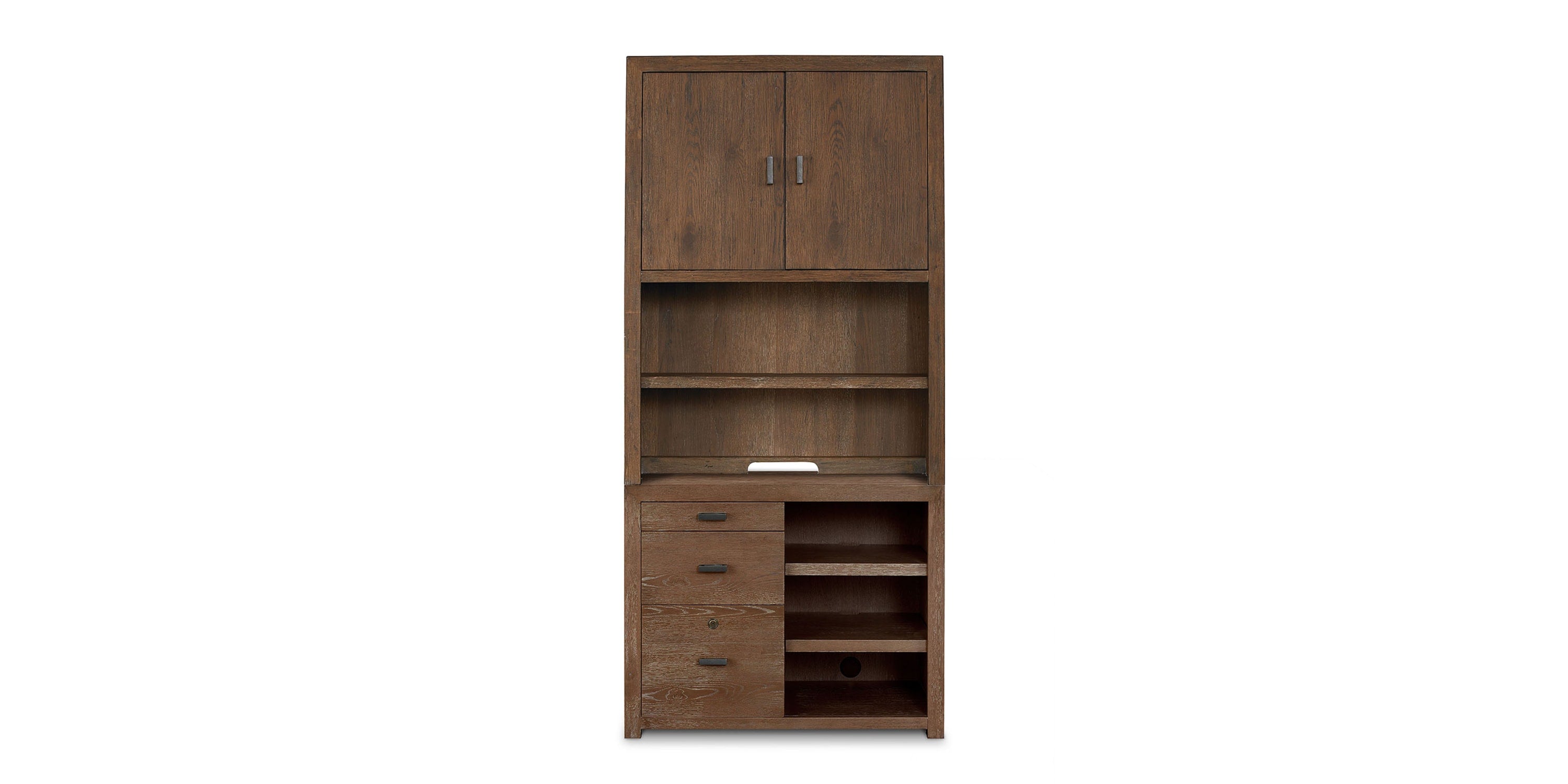 B Logic Work Center with Door Hutch Bassett