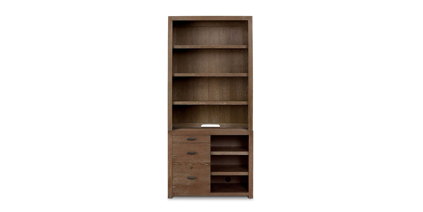 B Logic Work Center with Open Hutch Bassett