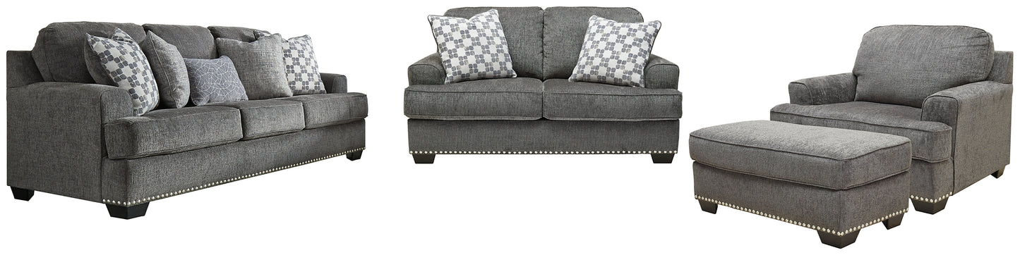 Locklin Sofa, Loveseat, Chair, and Ottoman