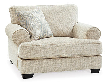 Monaghan Oversized Chair — Sandstone Plush, 53 Inches Signature Design by Ashley® Living Room