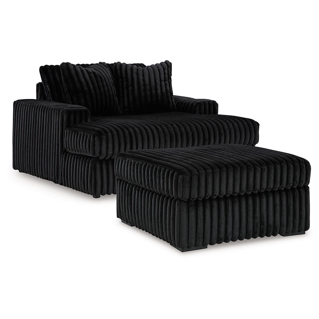 Midnight-Madness Oversized Chaise and Oversized Accent Ottoman Signature Design by Ashley® Uncategorized