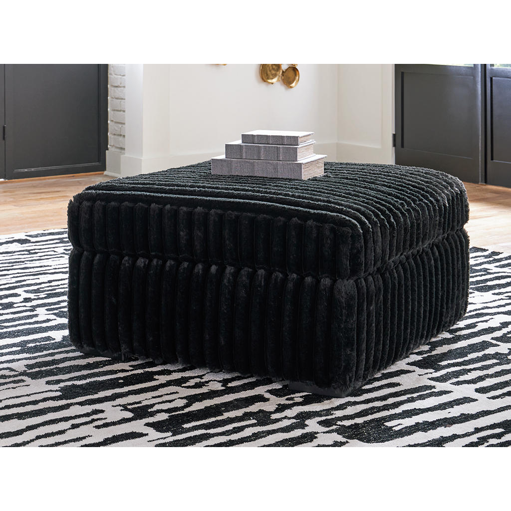 Midnight-Madness Oversized Accent Ottoman Signature Design by Ashley® Living Room