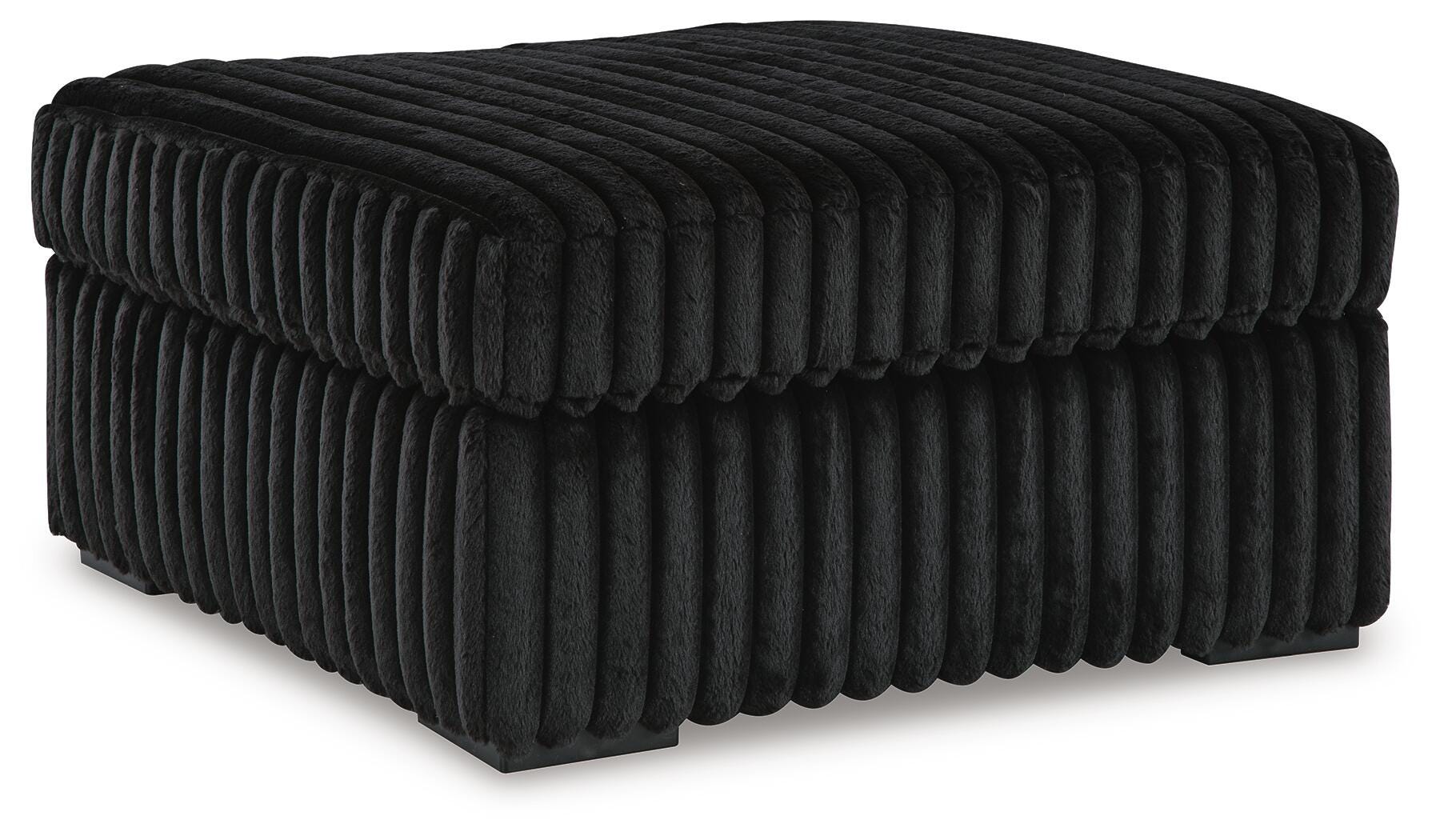 Midnight-Madness Sofa and Oversized Ottoman