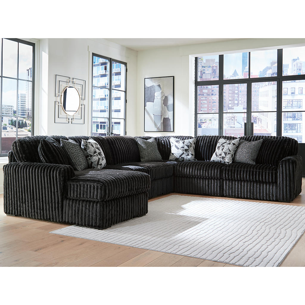 Midnight-Madness 6-Piece Sectional with Chaise Signature Design by Ashley® Living Room