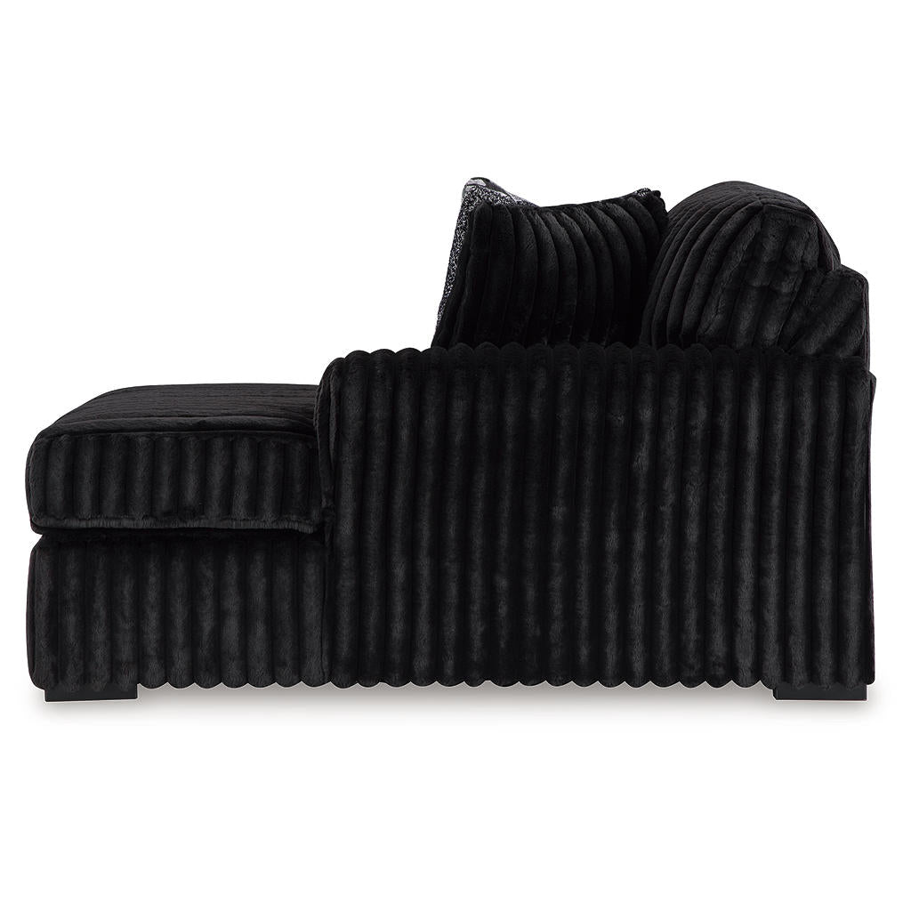 Midnight-Madness 2-Piece Sectional and Oversized Accent Ottoman Signature Design by Ashley® Uncategorized