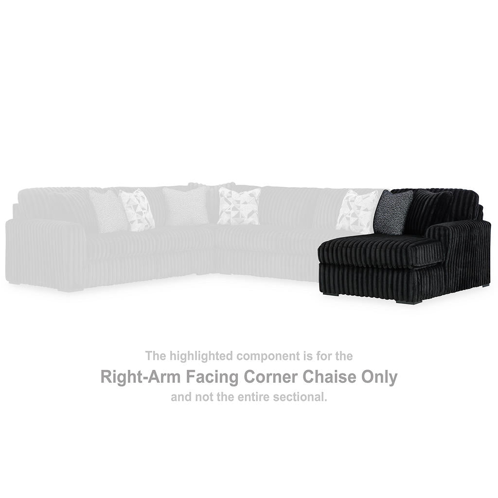 Midnight-Madness 4-Piece Sectional and Oversized Chaise Signature Design by Ashley® Uncategorized