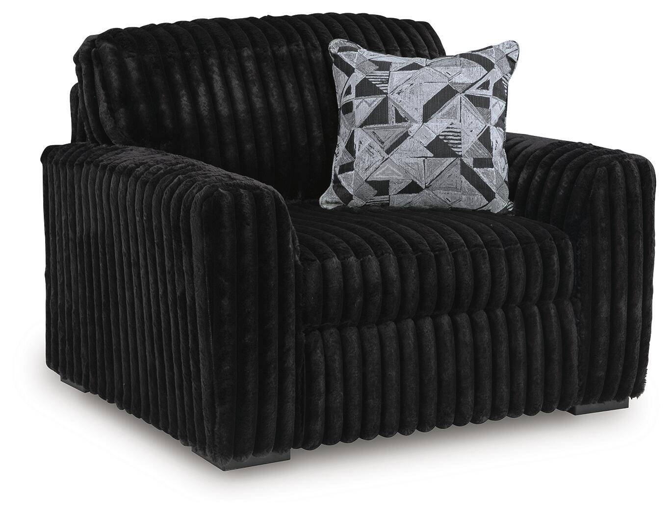 Midnight-Madness Oversized Chair and Ottoman (98103 Colorway) Signature Design by Ashley® Living Room