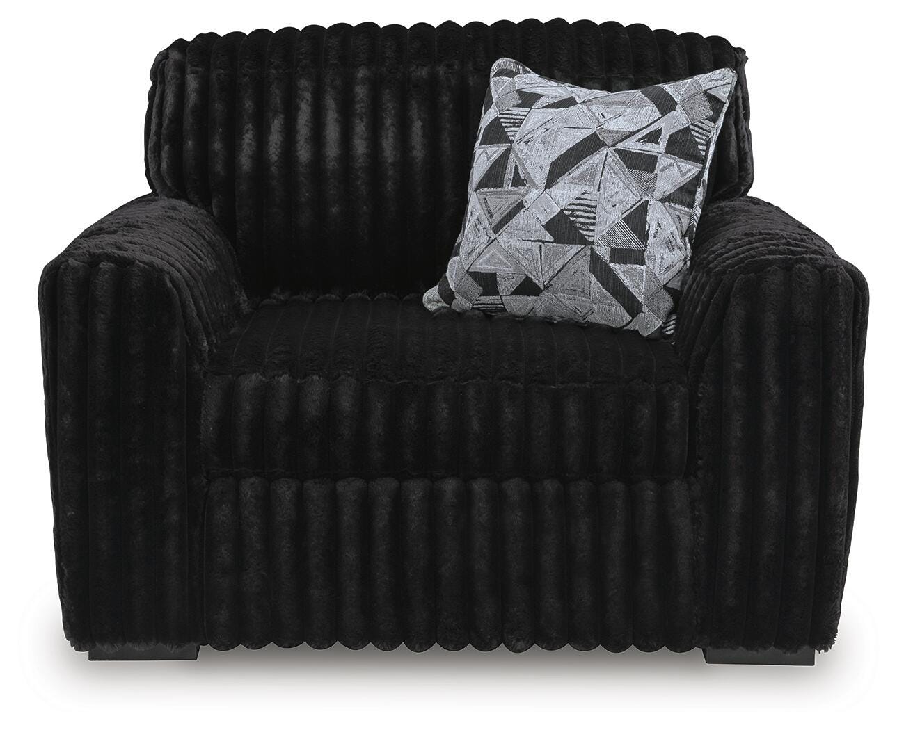 Midnight-Madness Oversized Chair and Ottoman (98103 Colorway) Signature Design by Ashley® Living Room