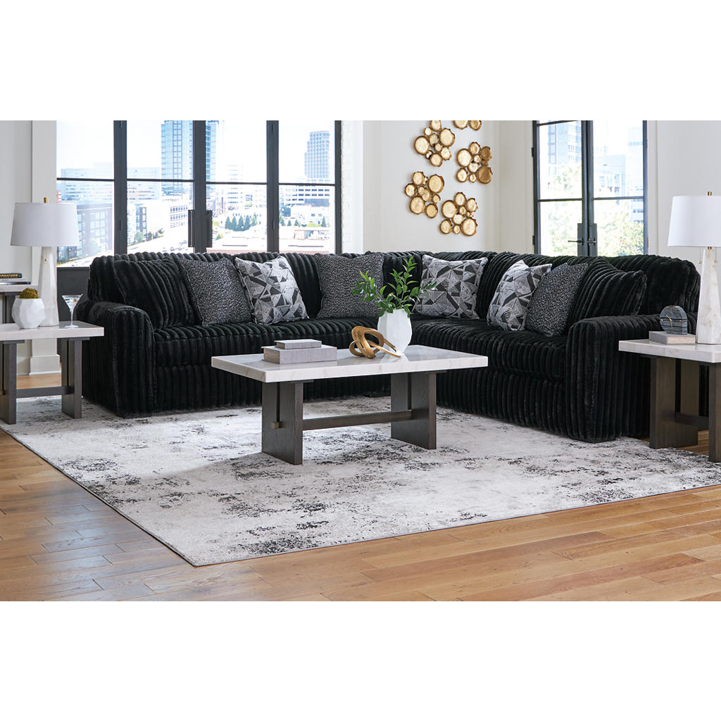 Midnight-Madness 3-Piece Sectional Signature Design by Ashley® Living Room