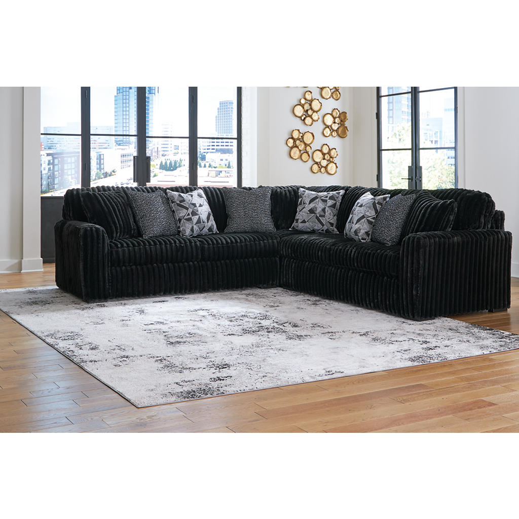 Midnight-Madness 3-Piece Sectional Signature Design by Ashley® Living Room