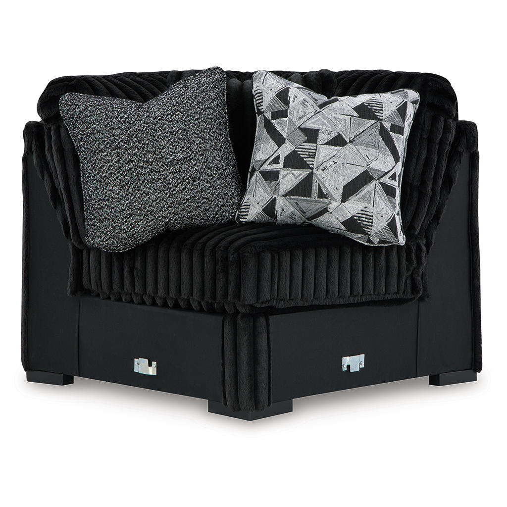 Midnight-Madness 4-Piece Sectional and Ottoman Signature Design by Ashley® Uncategorized