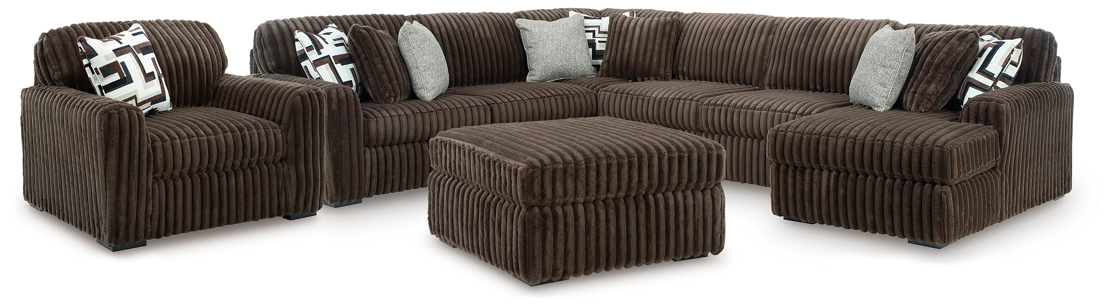 Midnight-Madness 4-Pc Sectional, Oversized Chair and Ottoman Signature Design by Ashley® Living Room