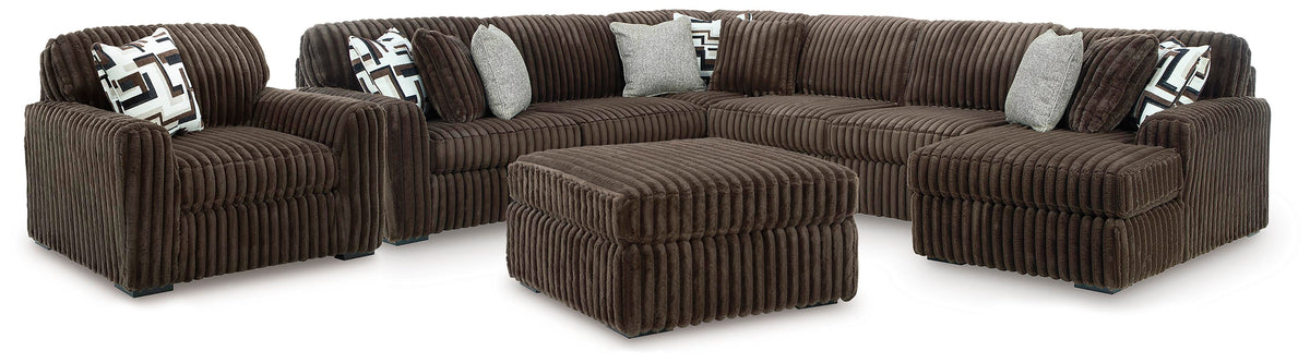 Midnight-Madness 4-Pc Sectional, Oversized Chair and Ottoman Signature Design by Ashley® Living Room