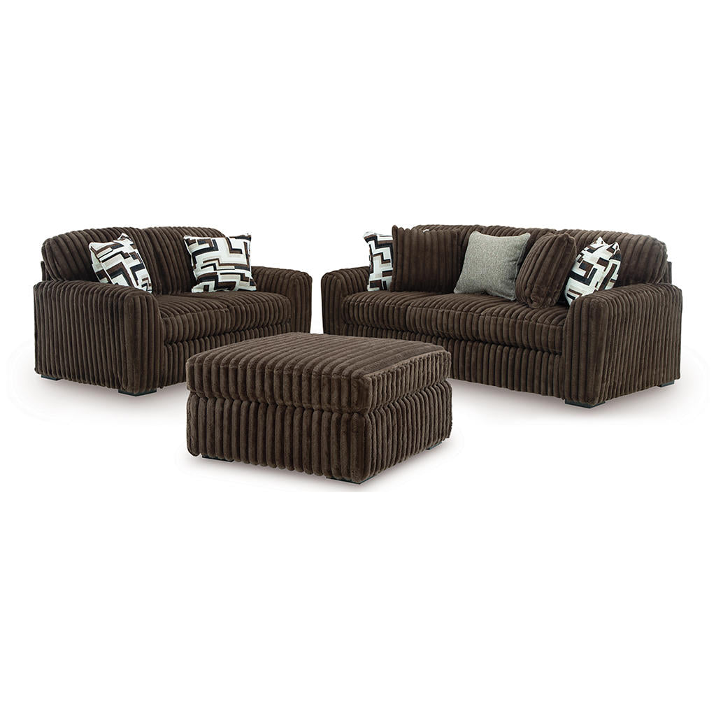 Midnight-Madness Sofa, Loveseat and Oversized Accent Ottoman Signature Design by Ashley® Uncategorized