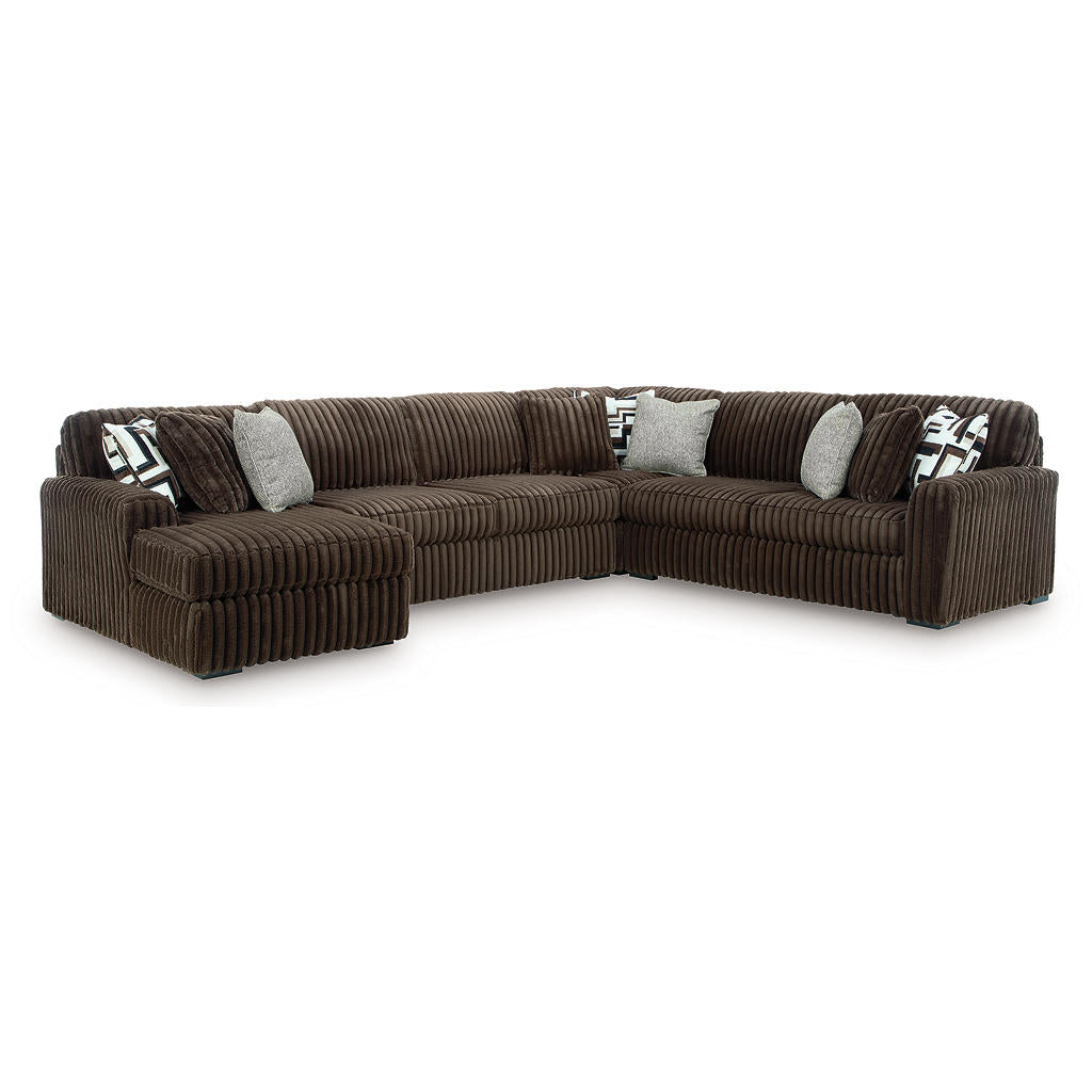 Midnight-Madness 4-Piece Sectional with Chaise Signature Design by Ashley® Living Room