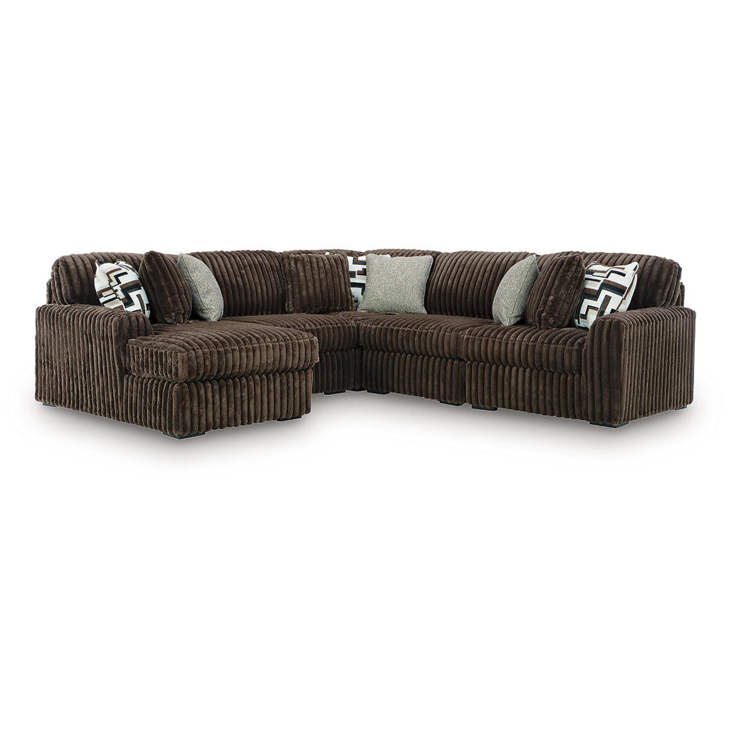 Midnight-Madness 5-Piece Sectional with Chaise Signature Design by Ashley® Living Room