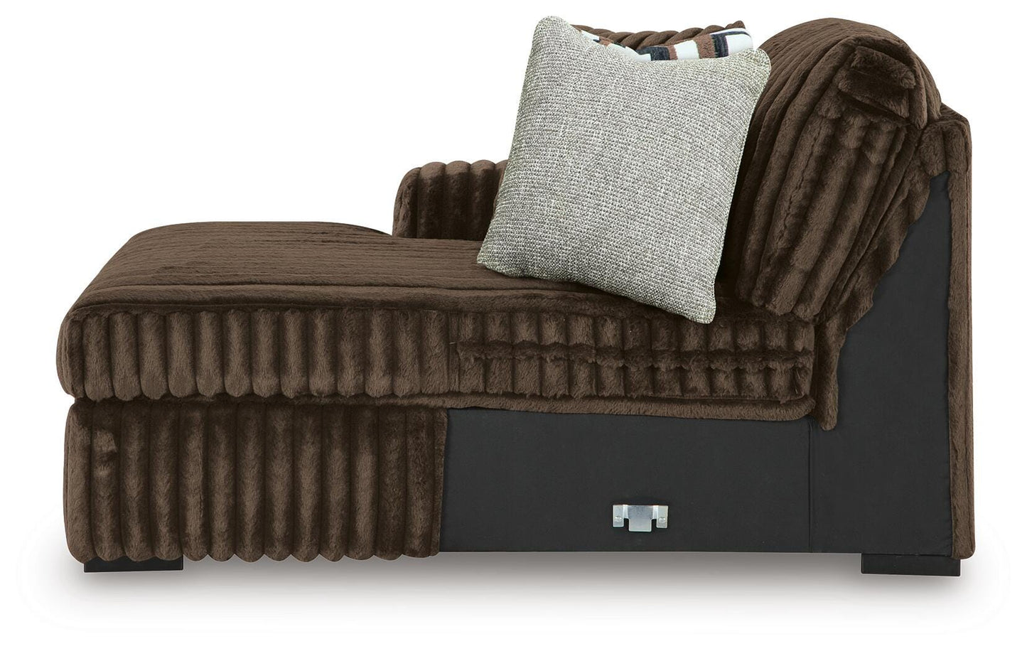 Midnight-Madness 3-Piece Double Chaise Sectional and Ottoman