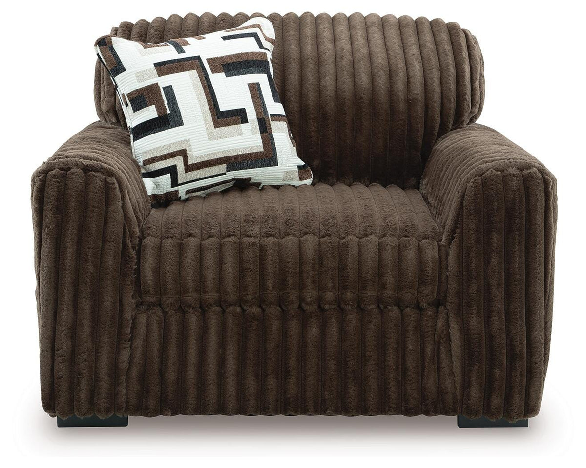 Midnight-Madness 4-Pc Sectional, Oversized Chair and Ottoman Signature Design by Ashley® Living Room