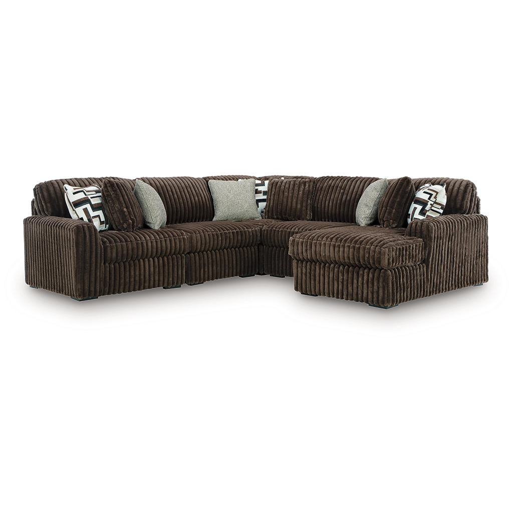 Midnight-Madness 5-Piece Sectional with Chaise Signature Design by Ashley® Living Room