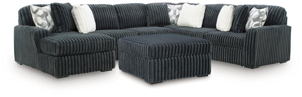 Midnight-Madness 4-Piece Sectional and Ottoman Signature Design by Ashley® Sectional