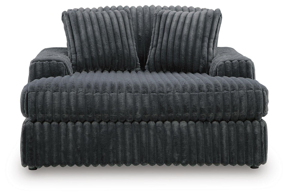 Midnight-Madness Sofa, Loveseat and Oversized Chaise — 3-Piece Signature Design by Ashley® Living Room