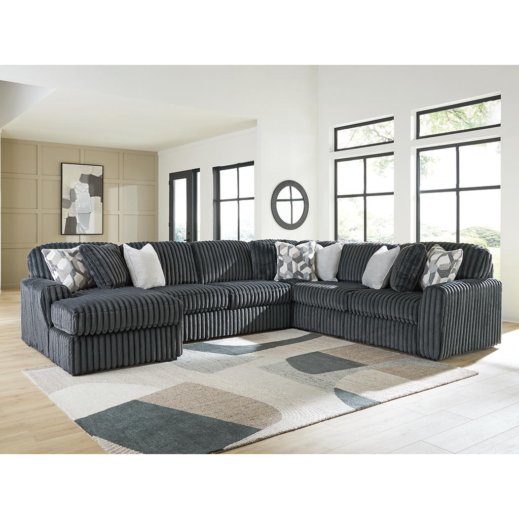 Midnight-Madness 4-Piece Sectional with Chaise Signature Design by Ashley® Living Room