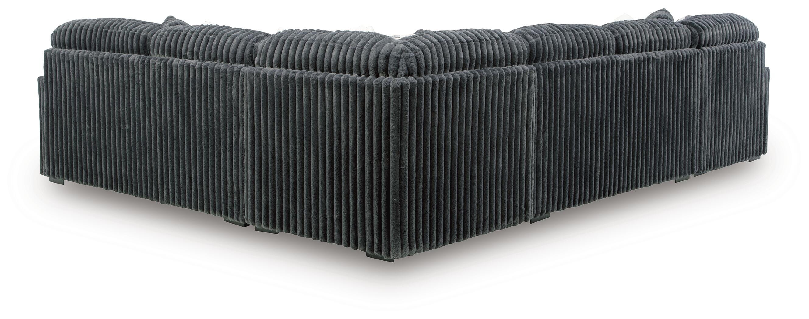 Midnight-Madness 4-Piece Sectional and Ottoman