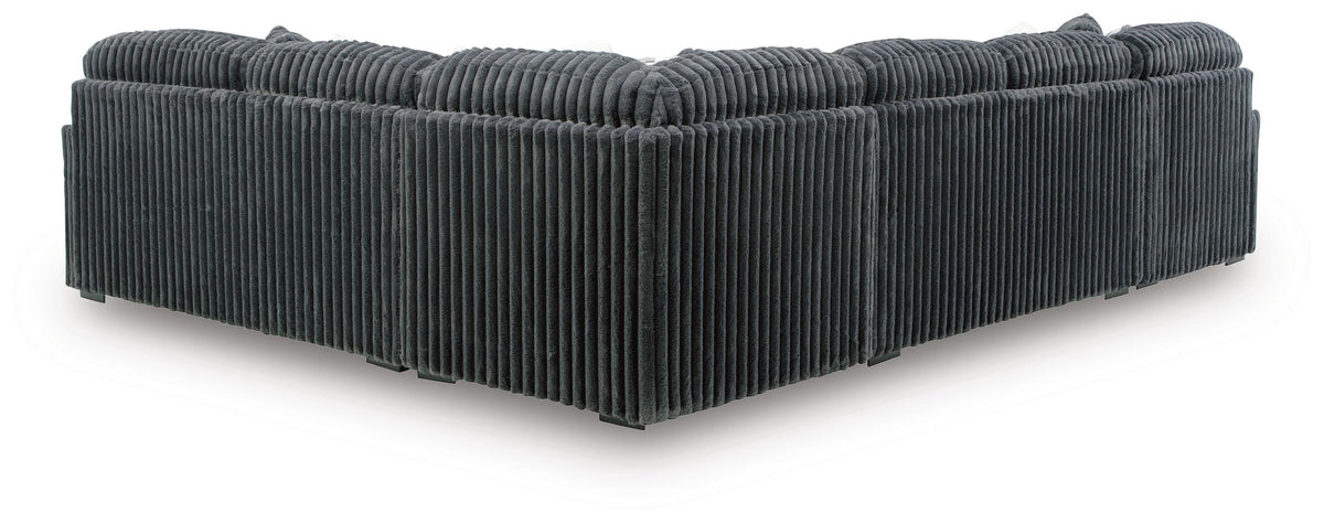 Midnight-Madness 4-Piece Sectional and Ottoman