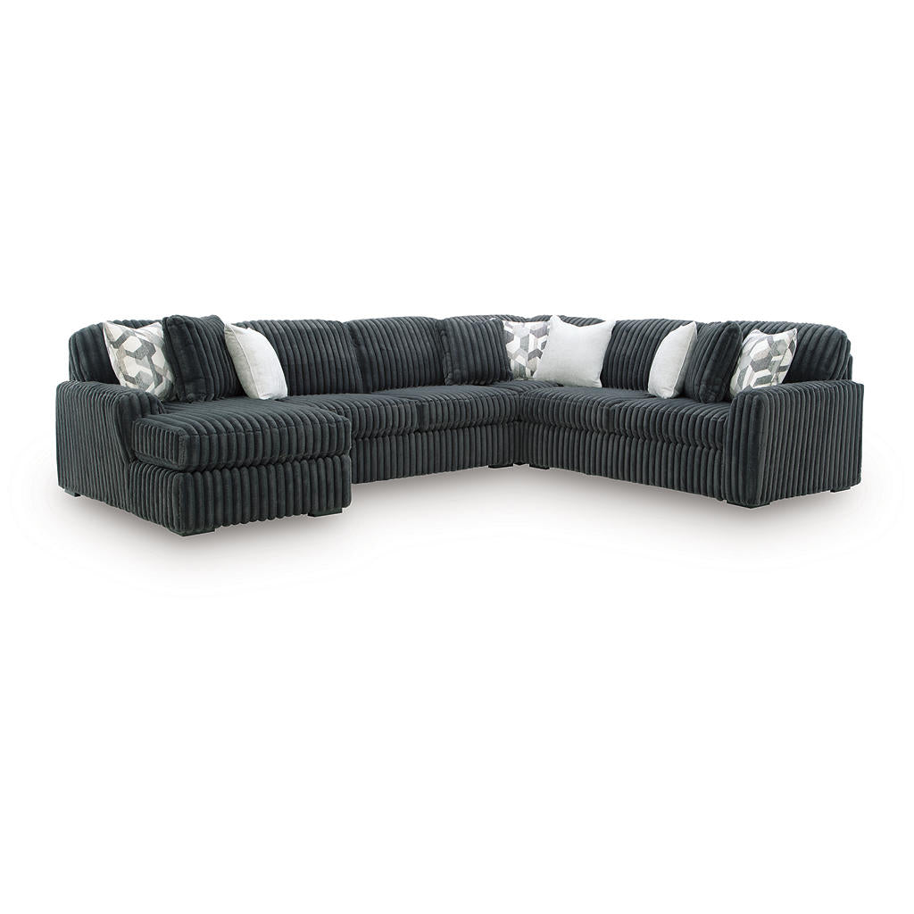 Midnight-Madness 4-Piece Sectional with Chaise Signature Design by Ashley® Living Room