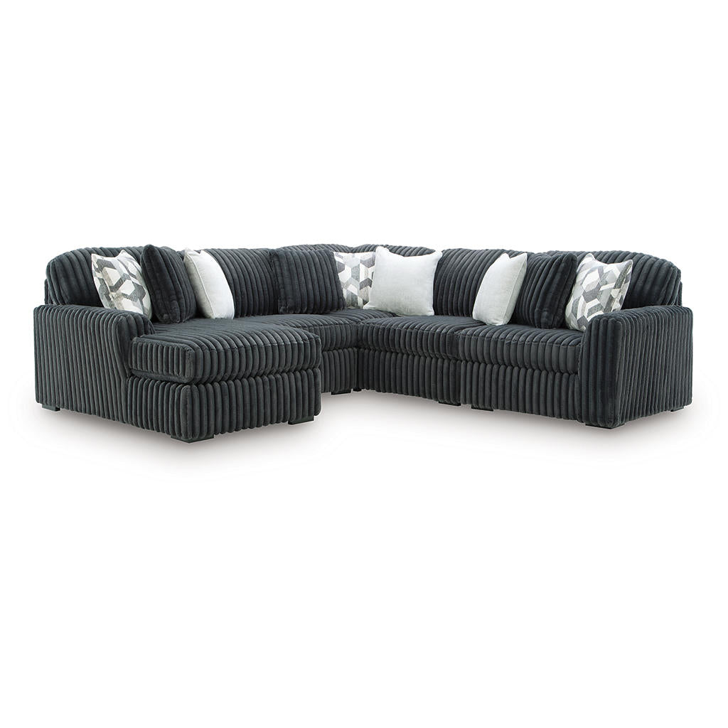 Midnight-Madness 5-Piece Sectional with Chaise Signature Design by Ashley® Living Room