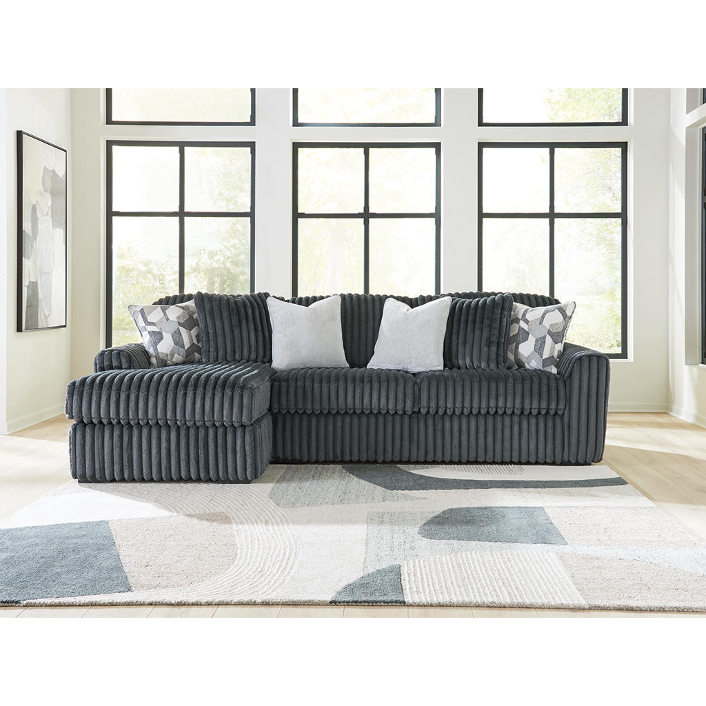 Midnight-Madness 2-Piece Sectional Sofa Chaise Signature Design by Ashley® Living Room