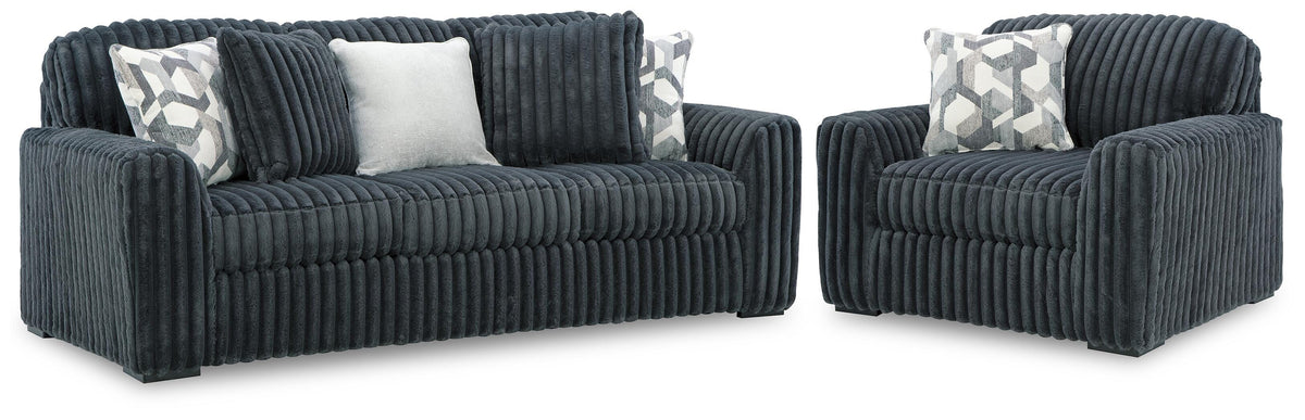Midnight-Madness Sofa and Oversized Chair — 2-Piece Set Signature Design by Ashley® Living Room