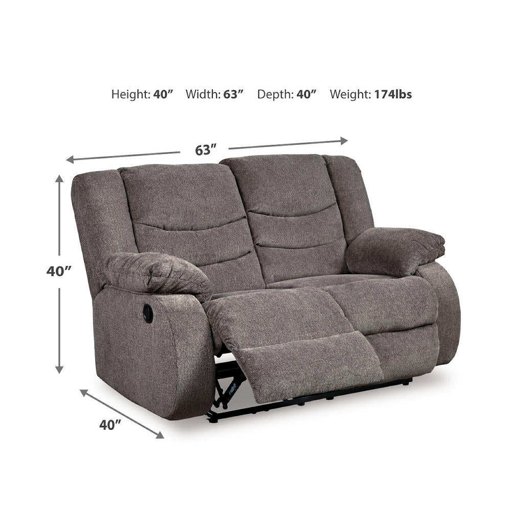 Tulen Reclining Loveseat Signature Design by Ashley® Living Room