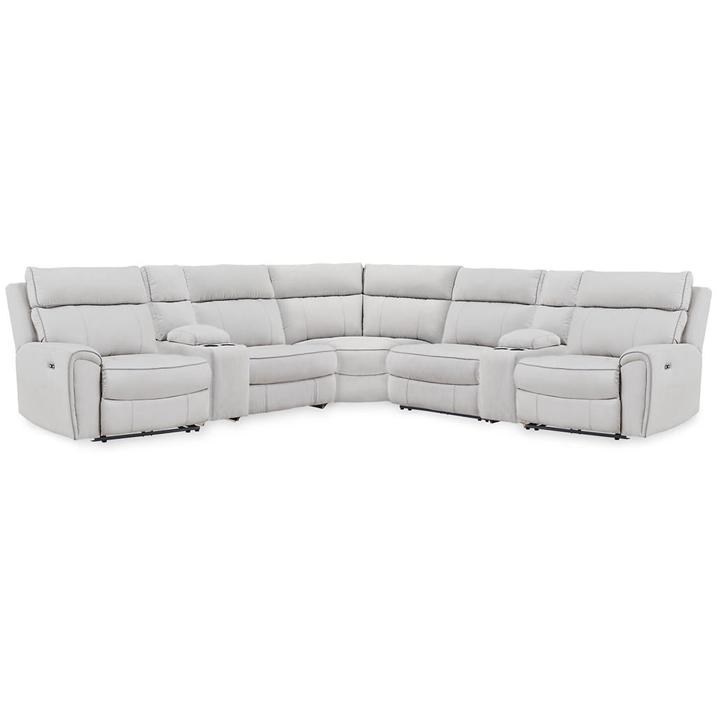 Social Pointe 7-Piece Reclining Sectional with Storage Consoles Signature Design by Ashley® Living Room