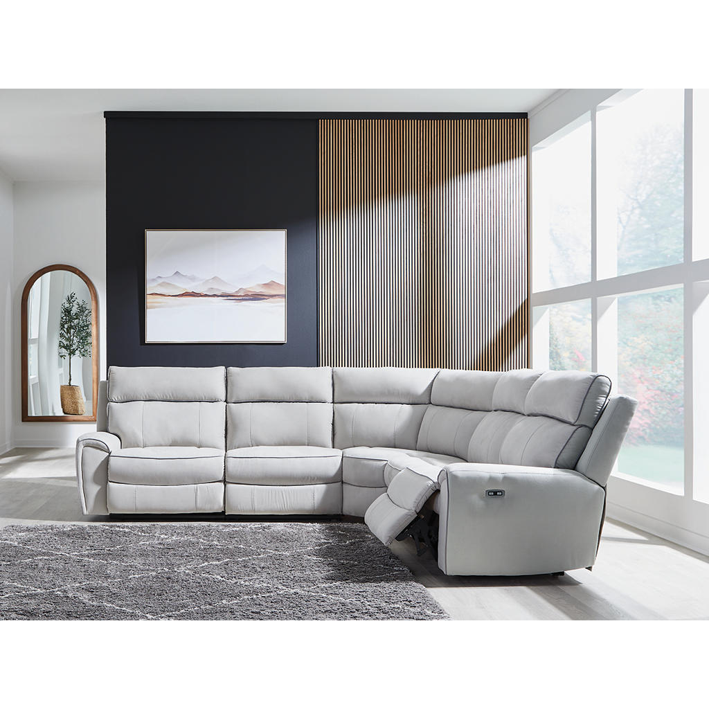 Social Pointe 5-Piece Power Reclining Sectional Signature Design by Ashley® Living Room