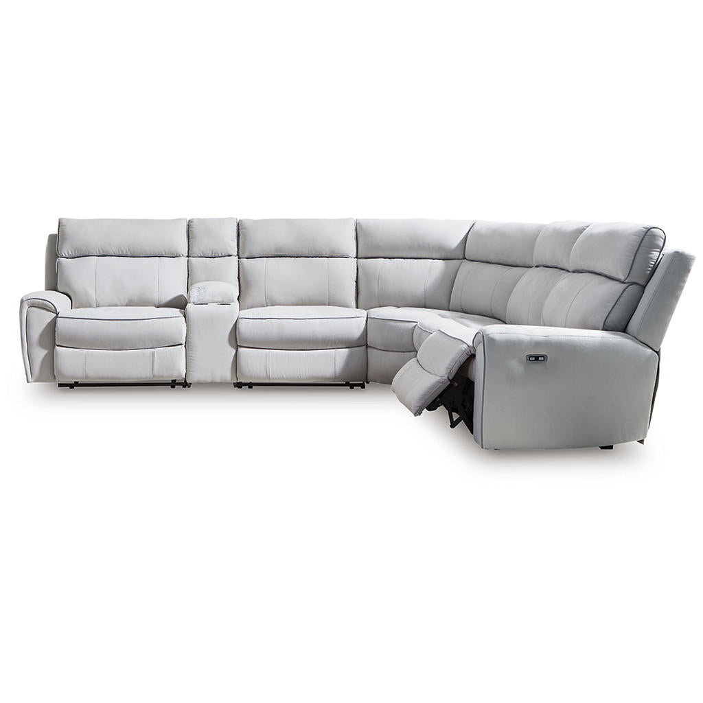 Social Pointe 6-Piece Reclining Sectional with Storage Console Signature Design by Ashley® Living Room