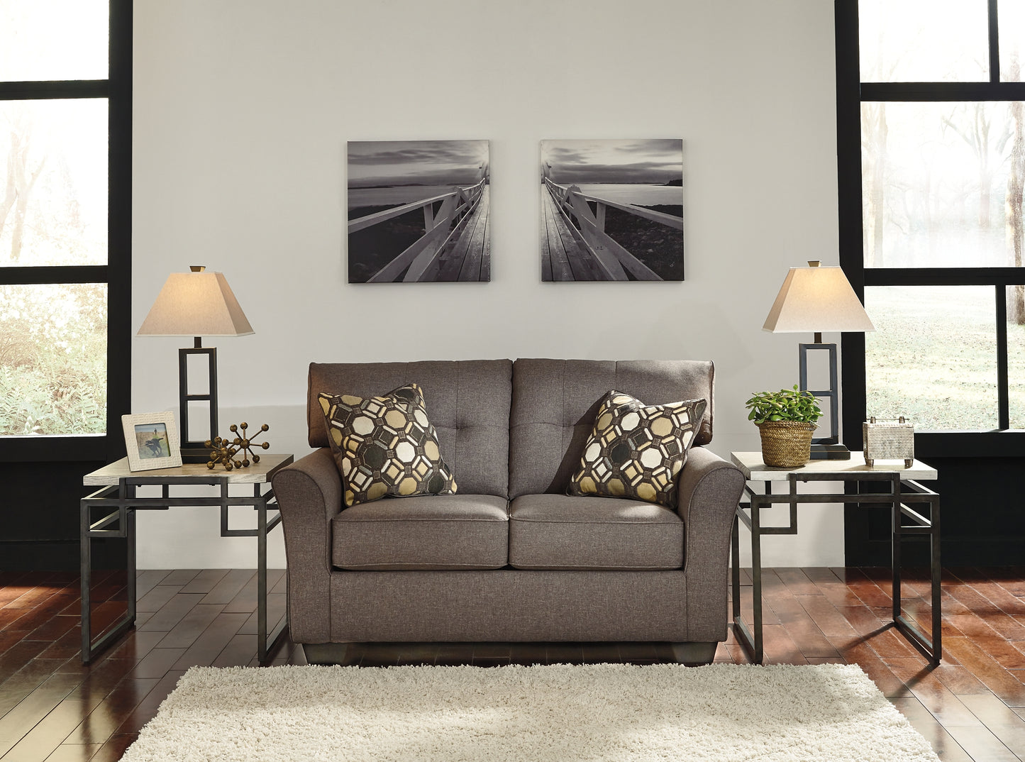 Tibbee Sofa and Loveseat with Chaise