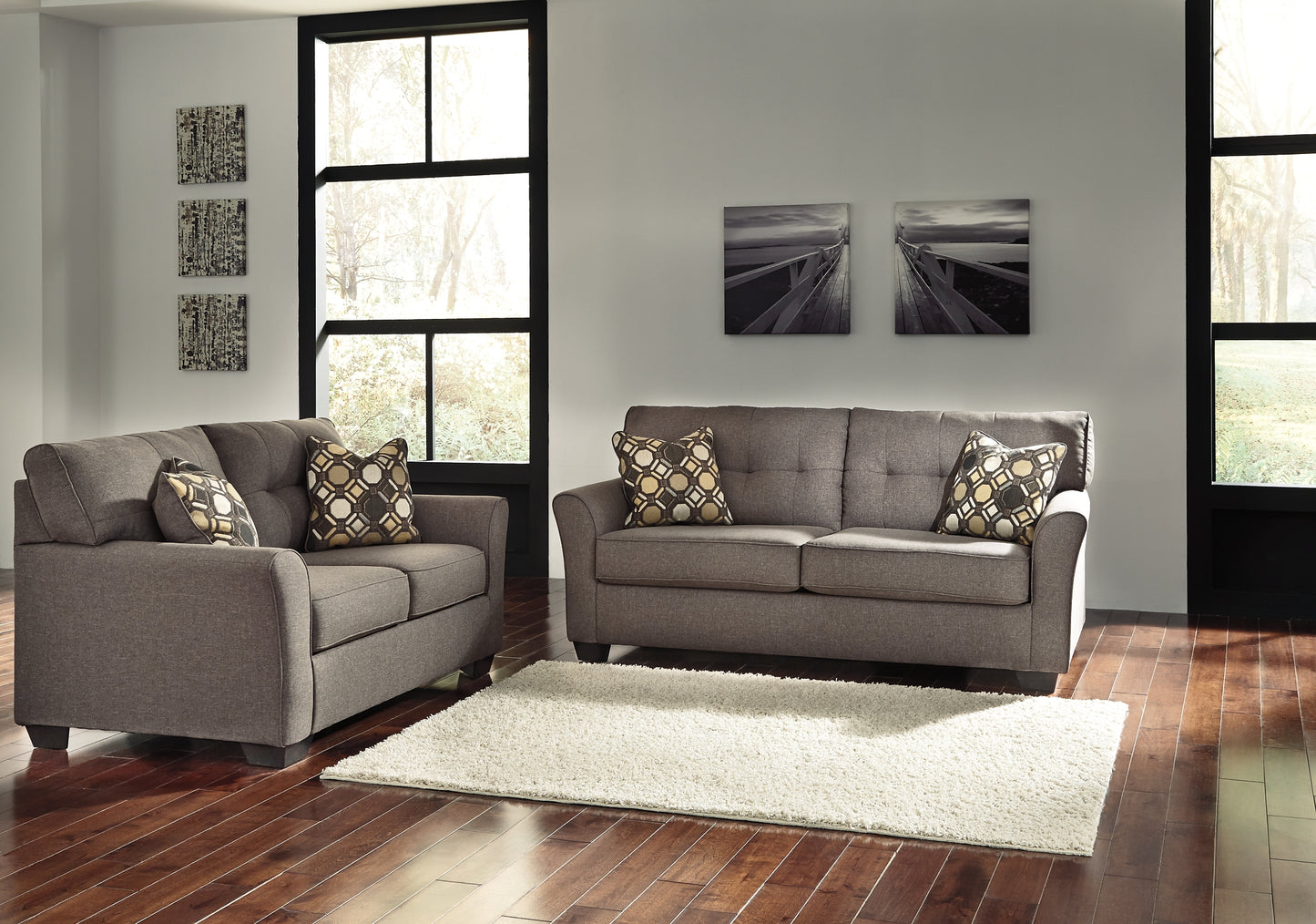 Tibbee Full Sofa Sleeper and Loveseat