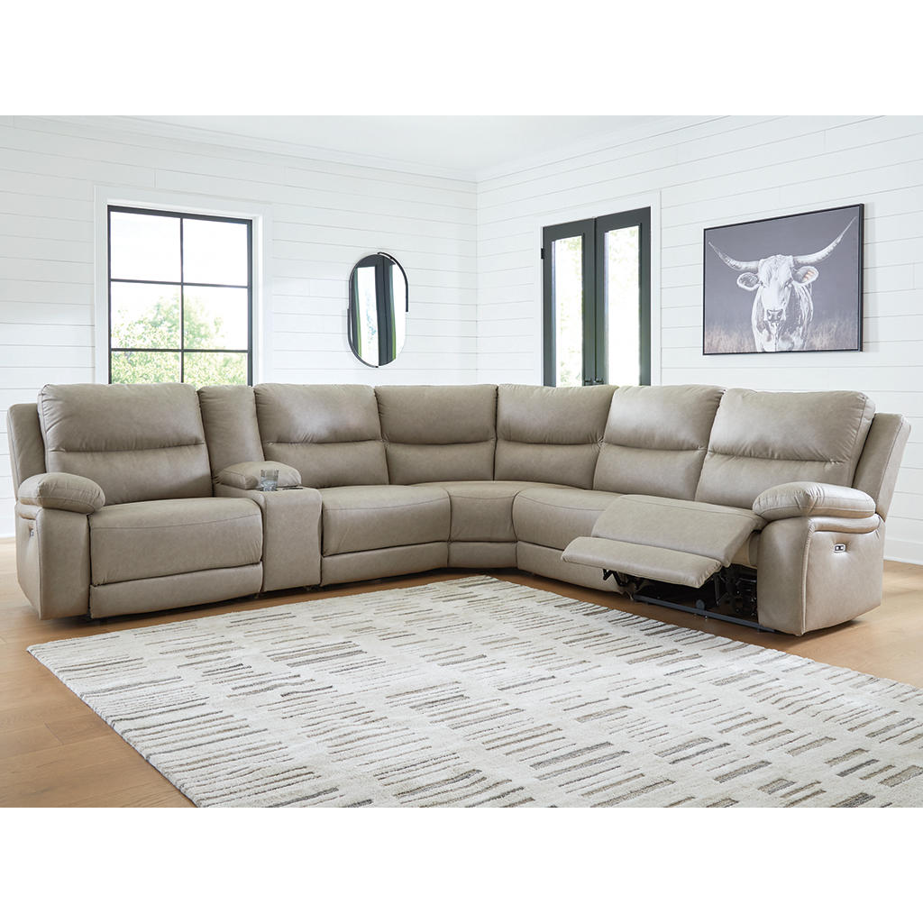 Narwhal Place 6-Piece Reclining Sectional with Storage Console Signature Design by Ashley® Living Room