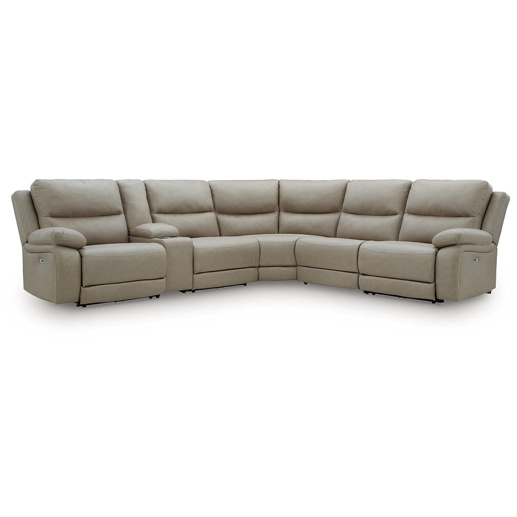 Narwhal Place 6-Piece Reclining Sectional with Storage Console Signature Design by Ashley® Living Room